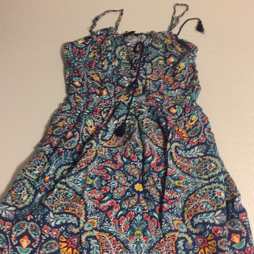 Short dress with tassels